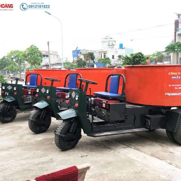 Cơ Khí Nhật Hoàng Alternative view of Xe Trộn Bê Tông 9 Bao 1,5 Khối - 5 Bánh Lốp Máy D36.HP